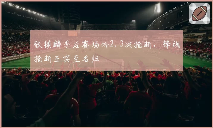 张镇麟季后赛场均2.3次抢断,锋线抢断王实至名归