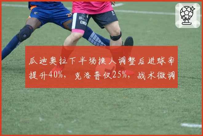 瓜迪奥拉下半场换人调整后进球率提升40%，克洛普仅25%，战术微调效果差异显著